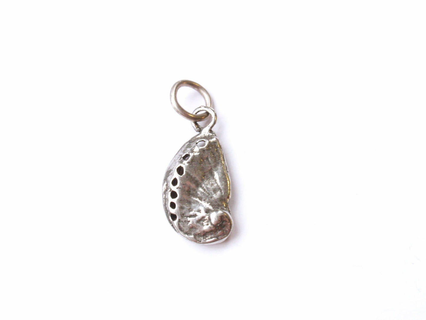 Beach Charm, Seashell Necklace, Silver Charm, Beach Jewelry, Abalone Shell, Silver Shell, Nautical Charm, Ocean Jewelry, Ocean Charm, Shell