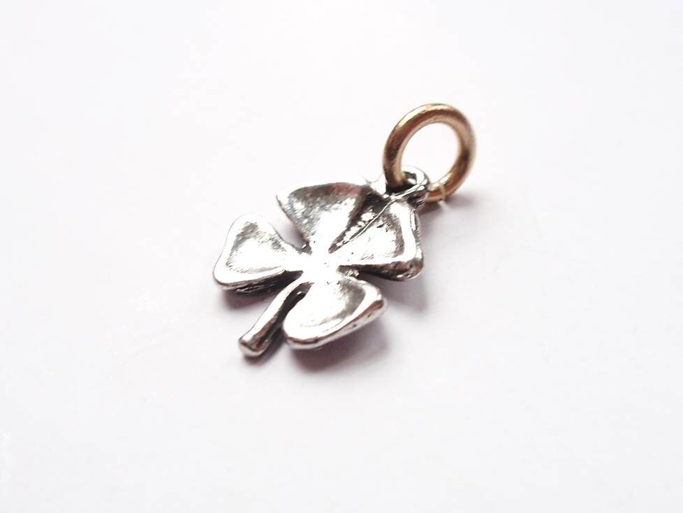 Gold Clover, Shamrock Charm, Clover Charm, Lucky Charm, Gold Charm, Four Leaf Clover, Pewter Charm, Irish Charm, Jewelry Making, Finding