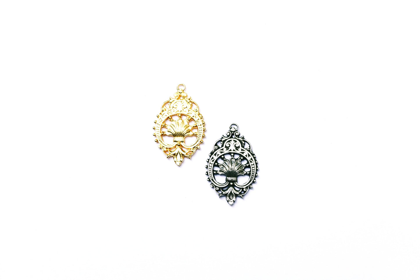 Vintage Britannium Ornate Teardrop Component, Pewter Component, Jewelry Making, Jewelry Supply, Jewelry Making, Teardrop Finding, Component