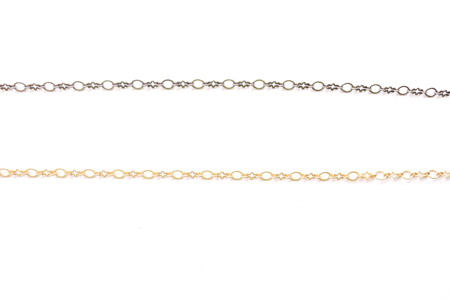 Squoval Starburst Chain, Jewelry Making, Link Chain, Wholesale Chain, Bulk Chain,Jewelry Finding, Jewelry Making, Extender Chain, Loop Chain