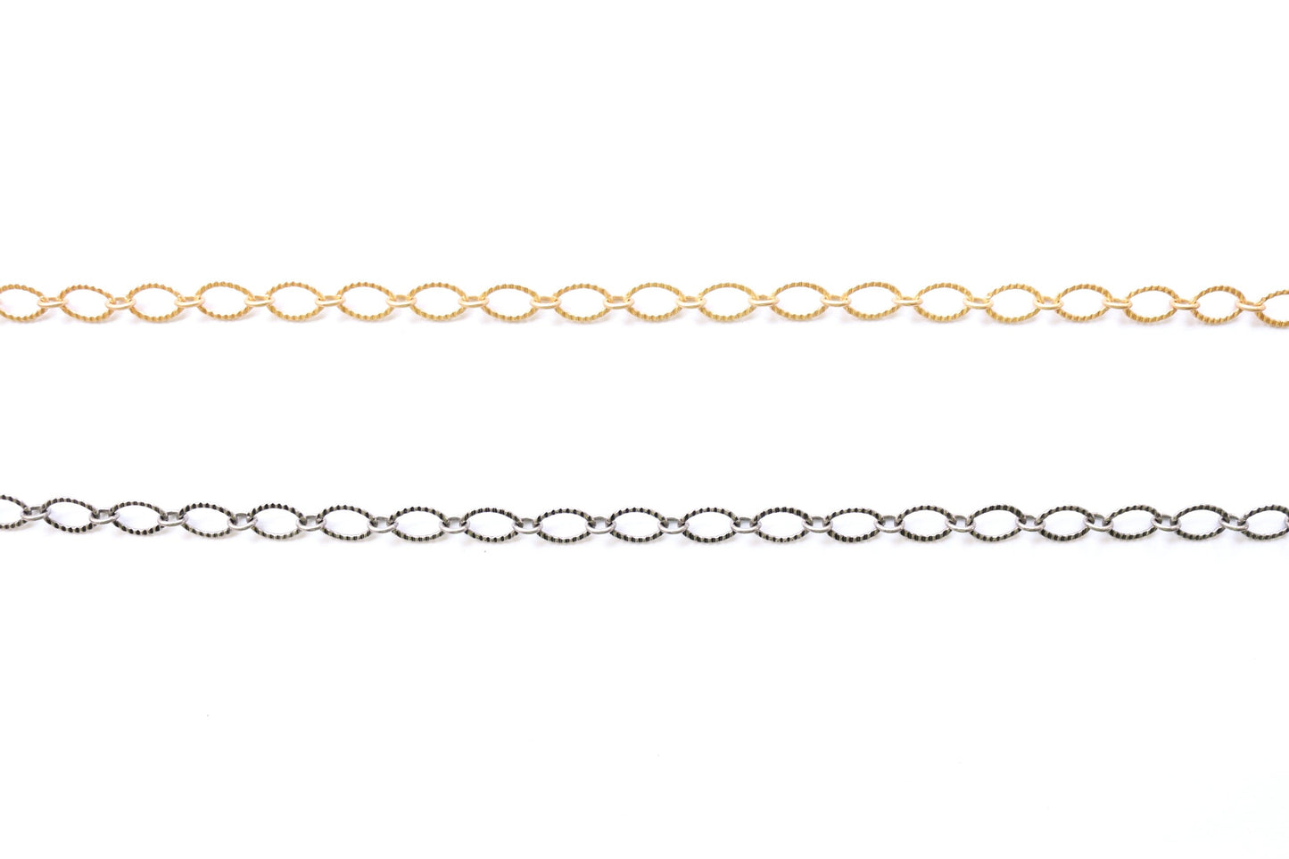 Etched Oval, Bulk Jewelry Making Corrugated Link Chain, Wholesale Chain, Bulk Chain, Jewelry Finding, Jewelry Making, Oval Link Chain