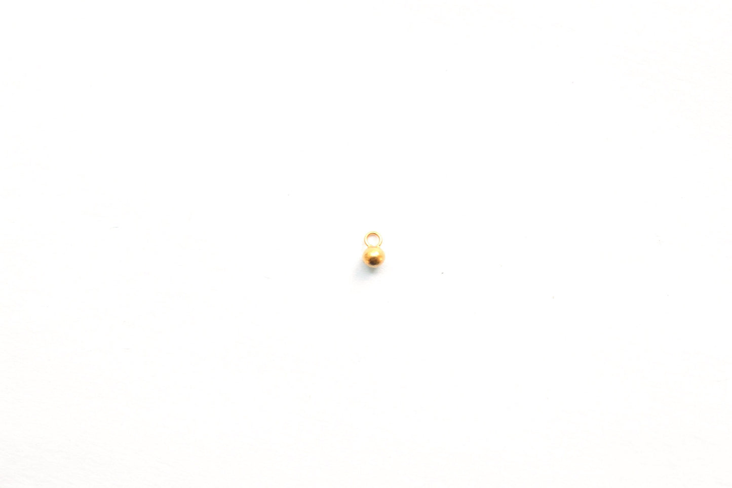 Minimalist Tiny Dangle Charm, Bali Silver Finding, Round Drop Charm, Balinese Silver, Jewelry Finding, Jewelry Component, Tiny Charm,Vermeil