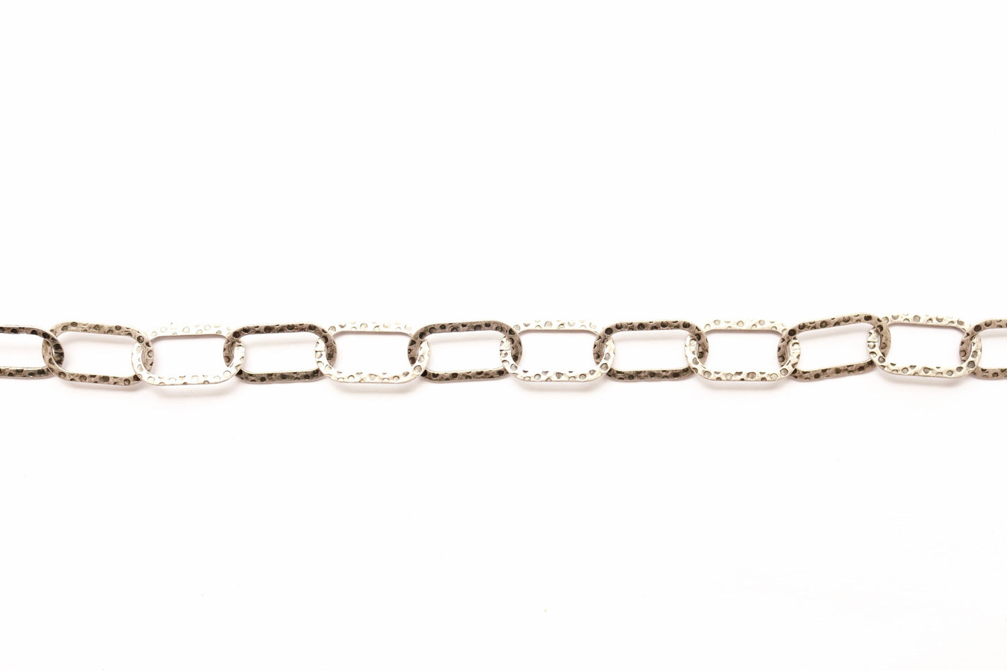 Large Hammered Paperclip Chain, Hammered Chain, Link Chain, Textured Chain, Jewelry Supply, Chain by the Foot, Bulk Chain, Supply
