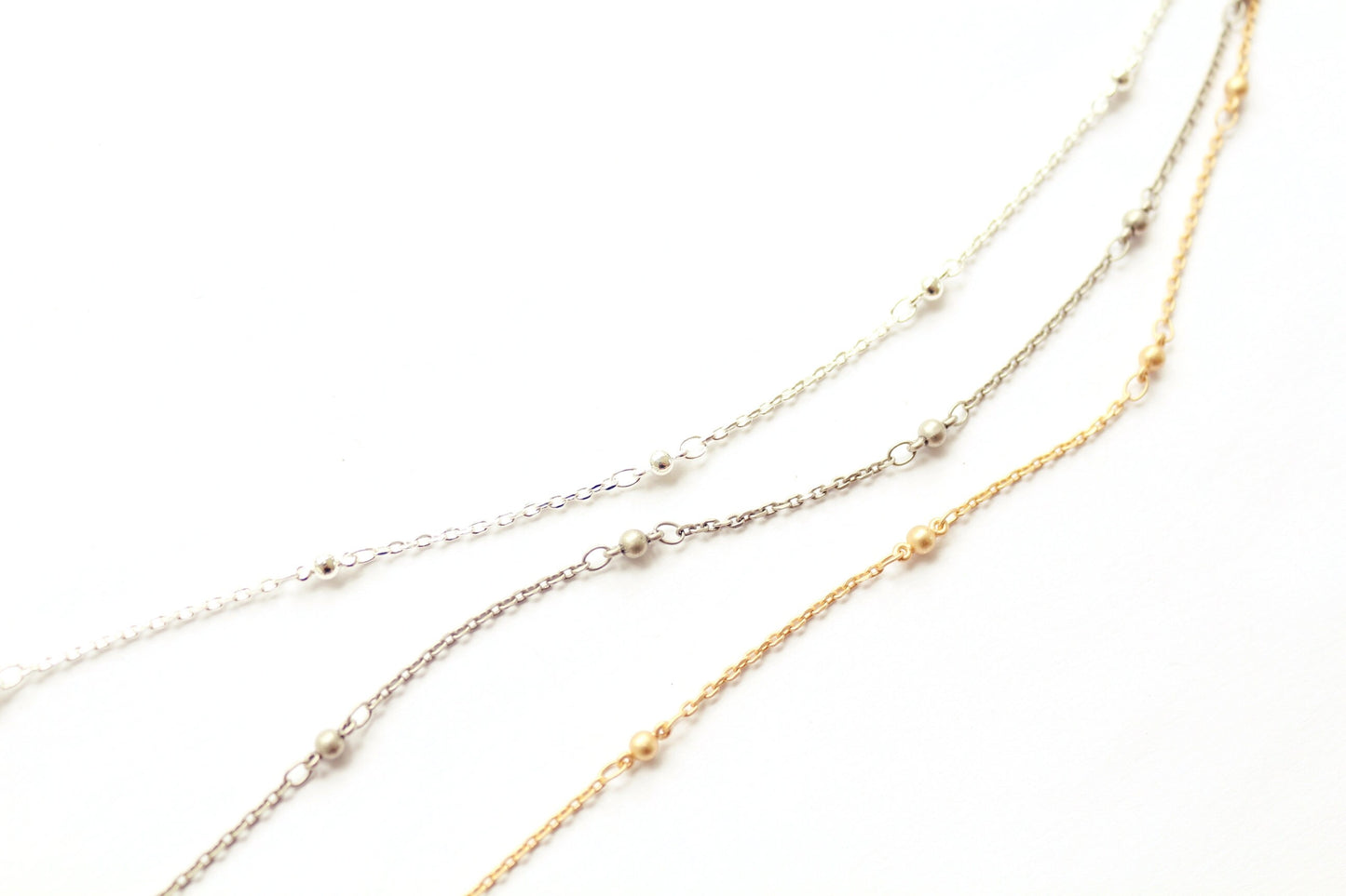 Ball and Chain Rosary Chain, Rosary Style Chain, Bulk Chain, Rosary Chain by Foot, Gold Chain, Silver Chain, Ball Chain, Wholesale Chain