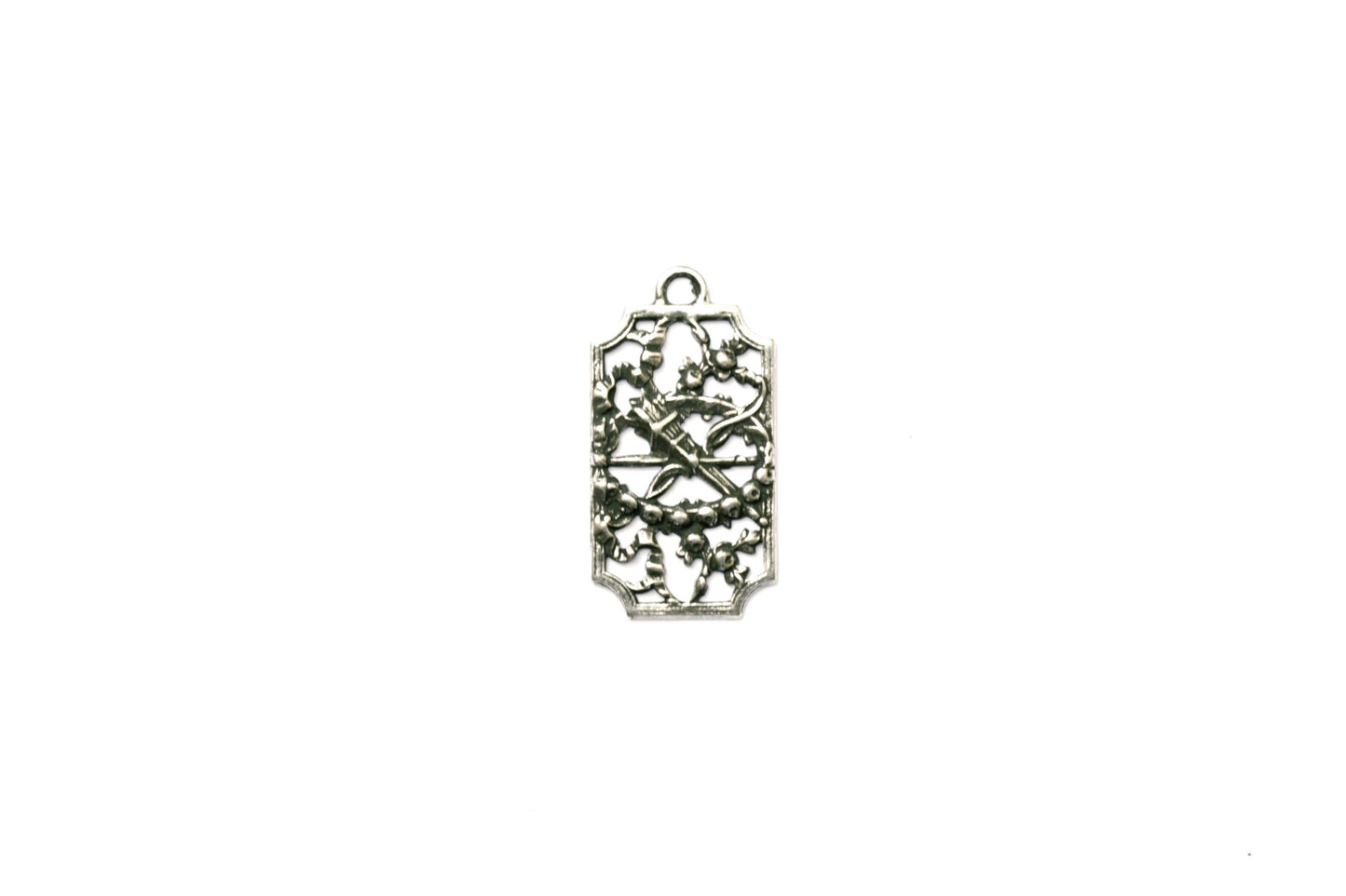 Vintage Britannium Torch Charm, Pewter Component, Jewelry Making, Torch Pendant, Vintage Charm, Vintage Pendant, Antique Charm, Filigree