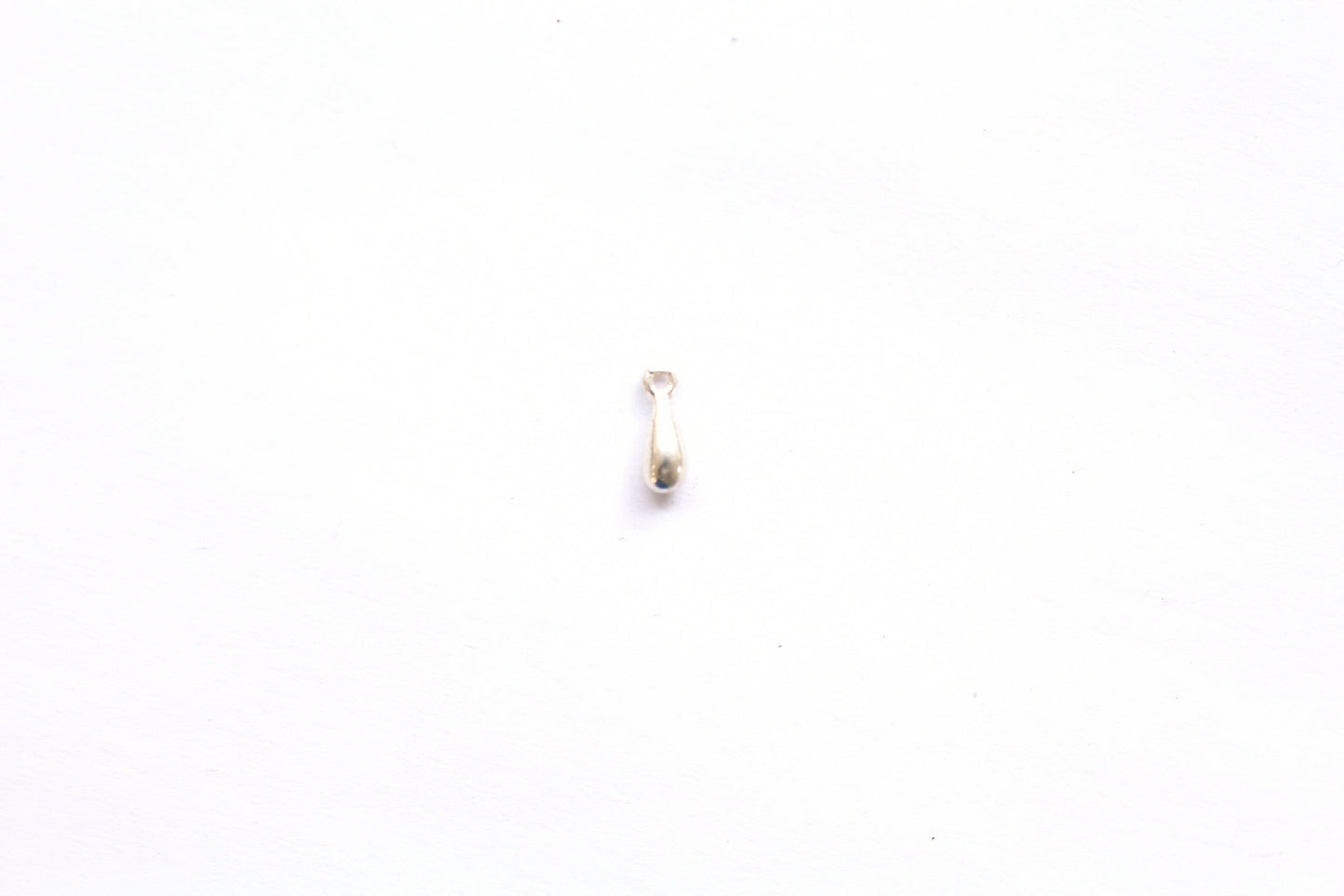 Minimalist Tiny Teardrop Charm, 3D Teardrop, Bali Silver Finding, Drop Charm, Balinese Silver, Jewelry Finding, Jewelry Component,Tiny Charm