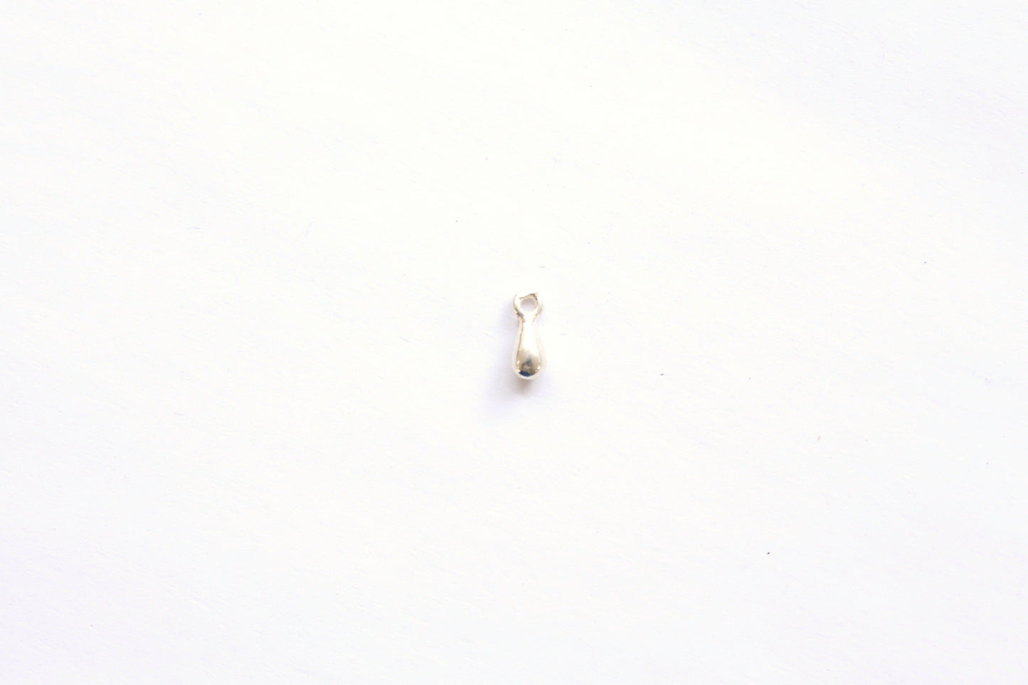Minimalist Tiny Teardrop Charm, 3D Teardrop, Bali Silver Finding, Drop Charm, Balinese Silver, Jewelry Finding, Jewelry Component,Tiny Charm