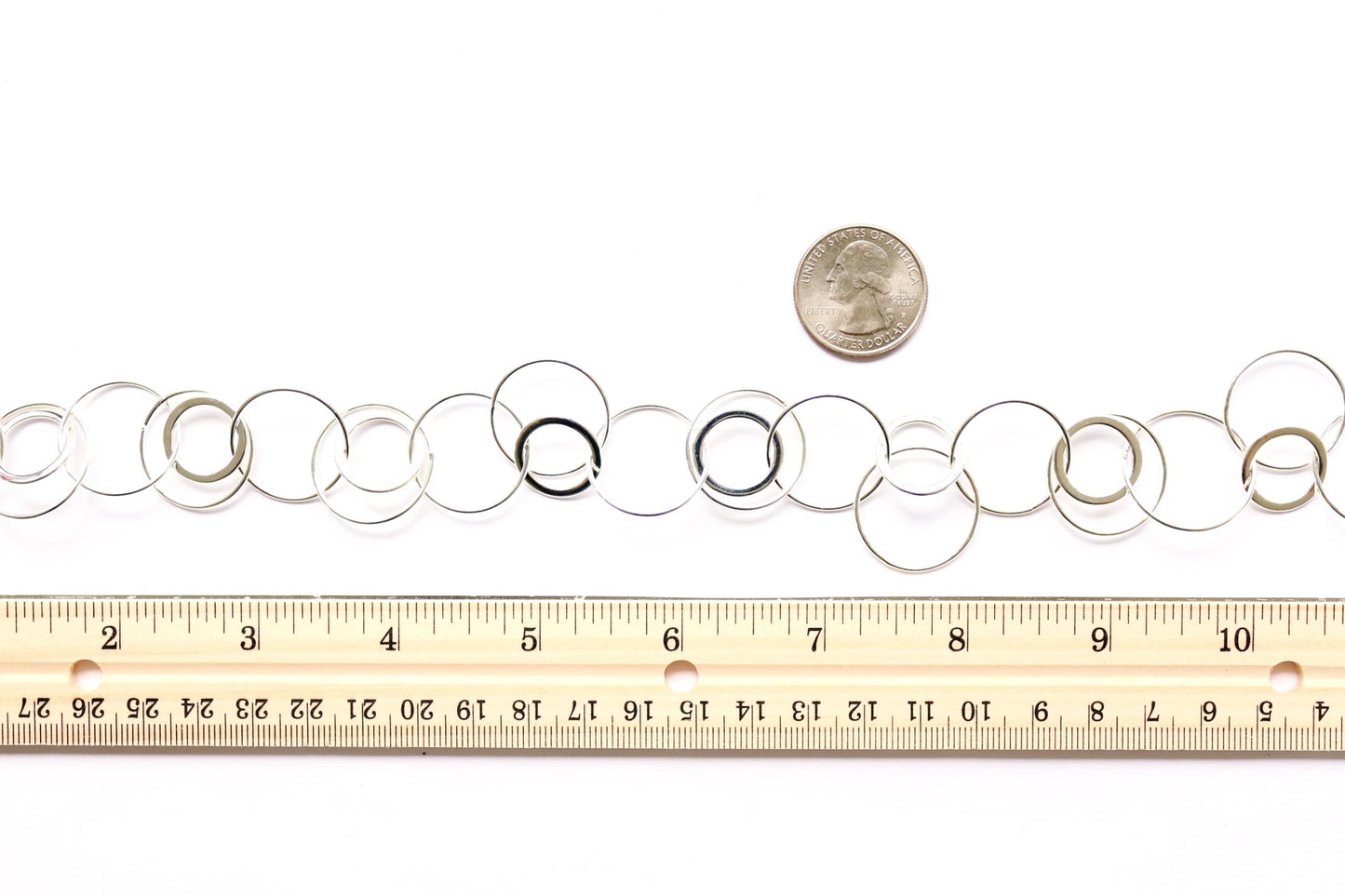 Wholesale Ring Chain, Brass Chain, Chain by the Foot, Jewelry Supply, Jewelry Finding, Necklace Chain, Loopy Chain, Loop Chain