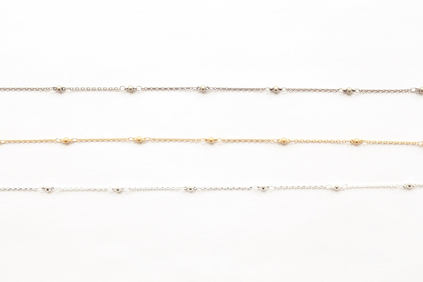 Ball and Chain Rosary Chain, Rosary Style Chain, Bulk Chain, Rosary Chain by Foot, Gold Chain, Silver Chain, Ball Chain, Wholesale Chain
