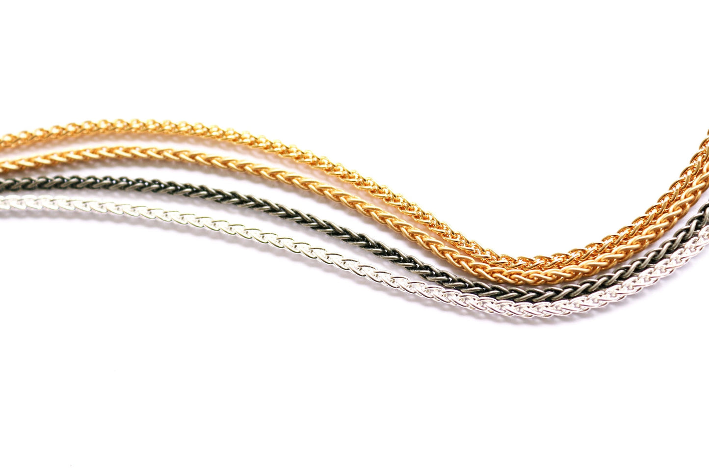 Wheat Chain By The Foot, Snake Chain, Brass Chain, Silver Chain, Gold Chain, Jewelry Supply, Jewelry Finding, Bulk Chain, Wholesale Chain