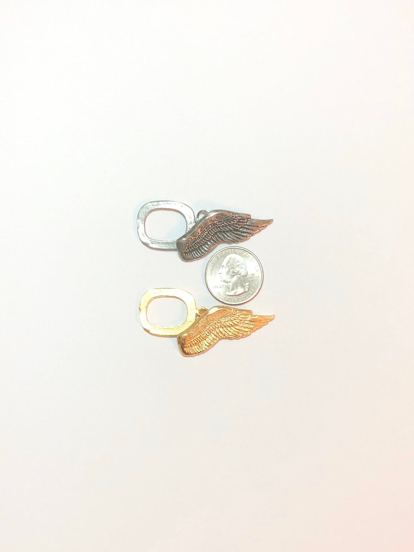 Angel Wing Toggle, Gold Toggle, Gold Clasp, Large Toggle, Statement Clasp, Gold Angel Toggle