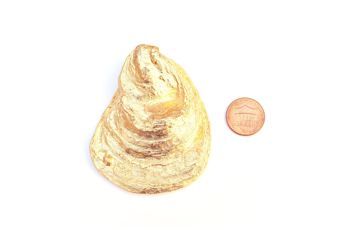 Joe's Oyster, Gold Oyster Pendant, Shell Pendant, Nautical Charm, Seashell Necklace, Gold Statement Necklace, Gold Pendant, Beach Jewelry