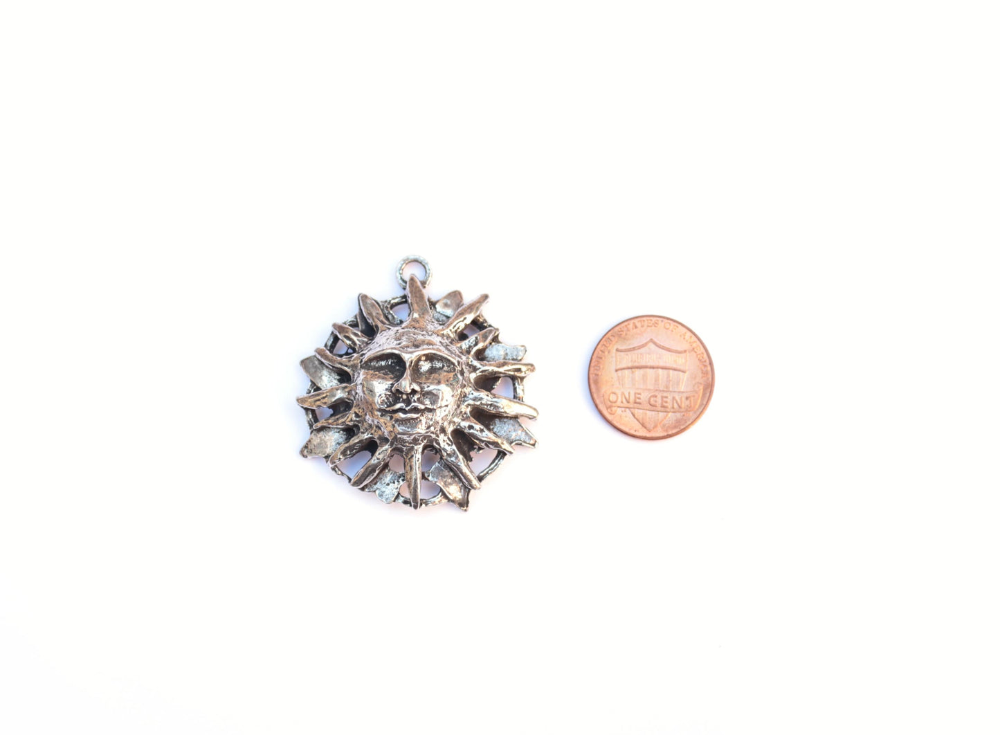 Gold Sun Pendant, Celestial Pendant, Celestial Jewelry, Planet Charm, Gold Pendant, Space Jewelry, Sunshine Charm, Statement Pendant, Solar