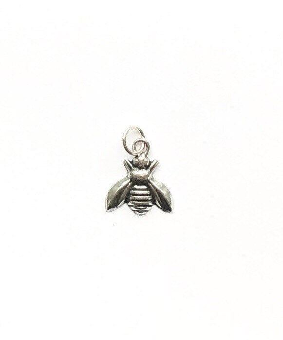 Bee Charm, Bumblebee, Queen Bee, Gold Charm, Silver Charm, Honeybee, Pewter Charm, Little Bee