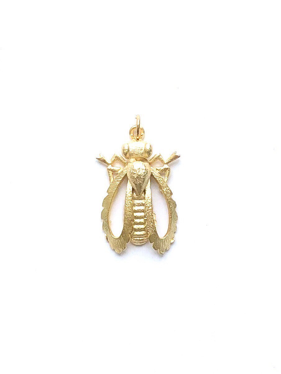 Bee Charm, Bumblebee, Queen Bee, Gold Charm, Silver Charm, Bee Pendant, Honeybee, Bumble Bee, Pewter Charm, Bee Pendant, Gold Bee