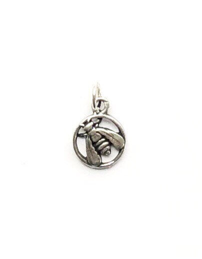 Bee Charm, Bumblebee, Queen Bee, Gold Charm, Silver Charm, Bee Pendant, Honeybee, Bumble Bee, Pewter Charm, Bee Pendant, Bee Coin