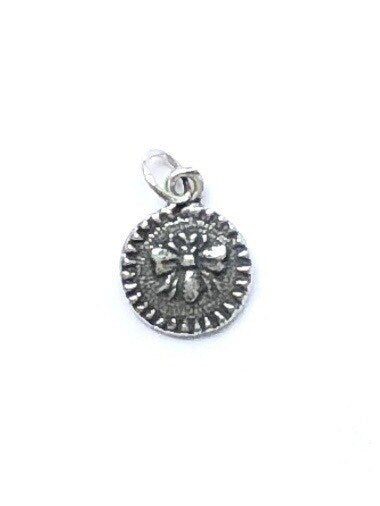 Bee Charm, Bumblebee, Queen Bee, Gold Charm, Silver Charm, Bee Pendant, Honeybee, Bumble Bee, Gold Bee, Bee Pendant, Bee Coin