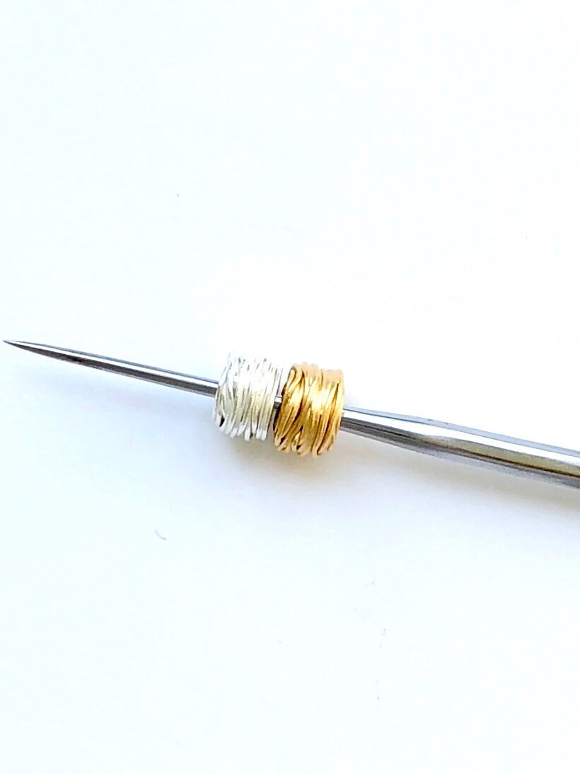 Gold Bead, Bird Nest Bead, Wire Bead, Sterling Spacer Bead, Gold Spacer Bead, Silver Bead, Jewelry Design, Statement Bead, Focal Bead