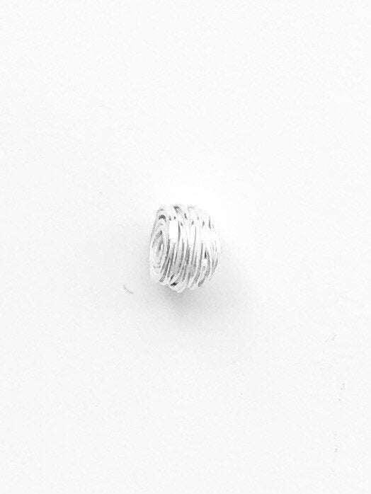Gold Bead, Bird Nest Bead, Wire Bead, Sterling Spacer Bead, Gold Spacer Bead, Silver Bead, Jewelry Design, Statement Bead, Focal Bead