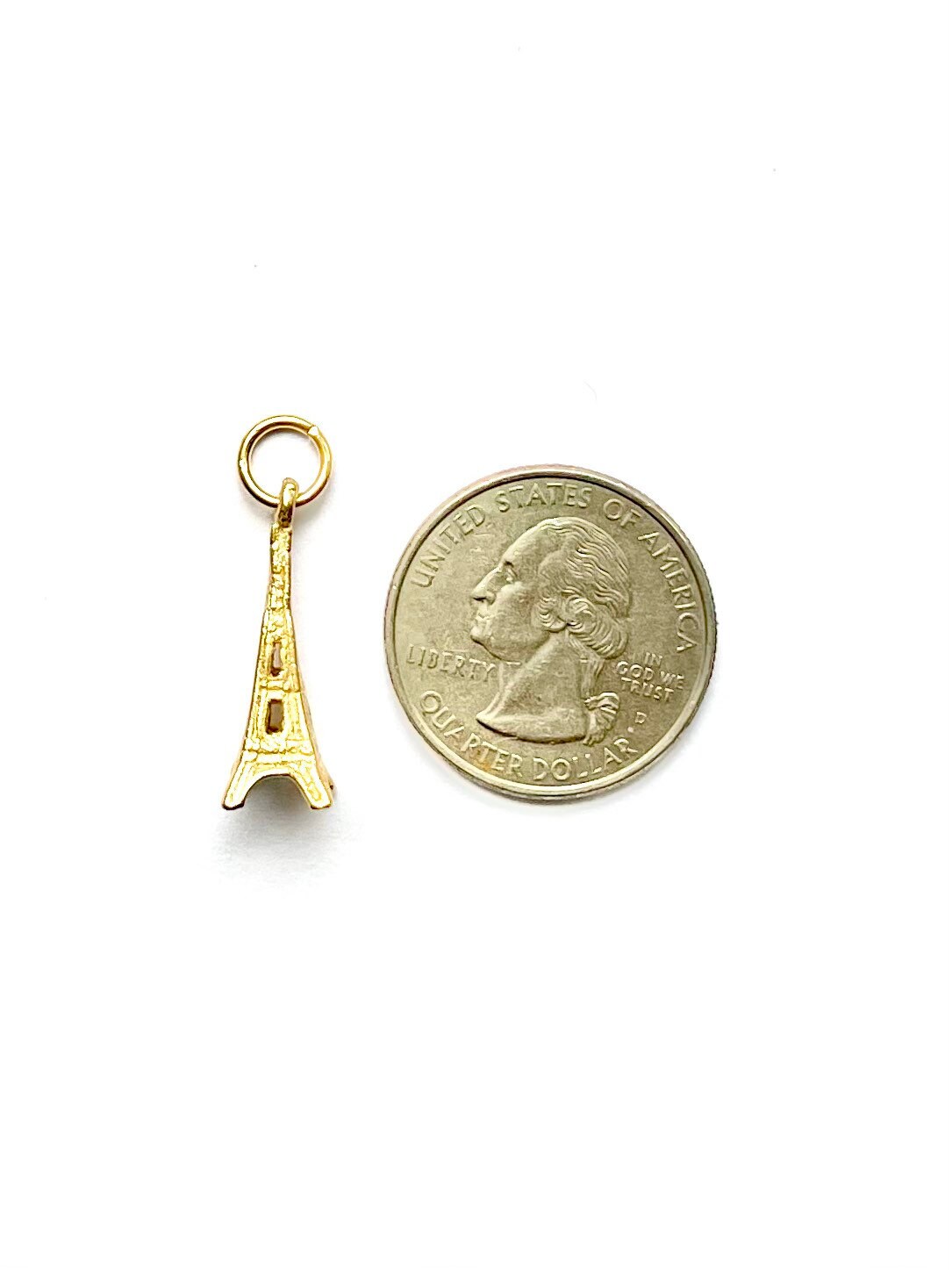 Eiffel Tower Charm, Paris Pendant, French Pendant, Paris Charm, French Jewelry, Pewter Charm, Gold Charm, Gold Eiffel Tower