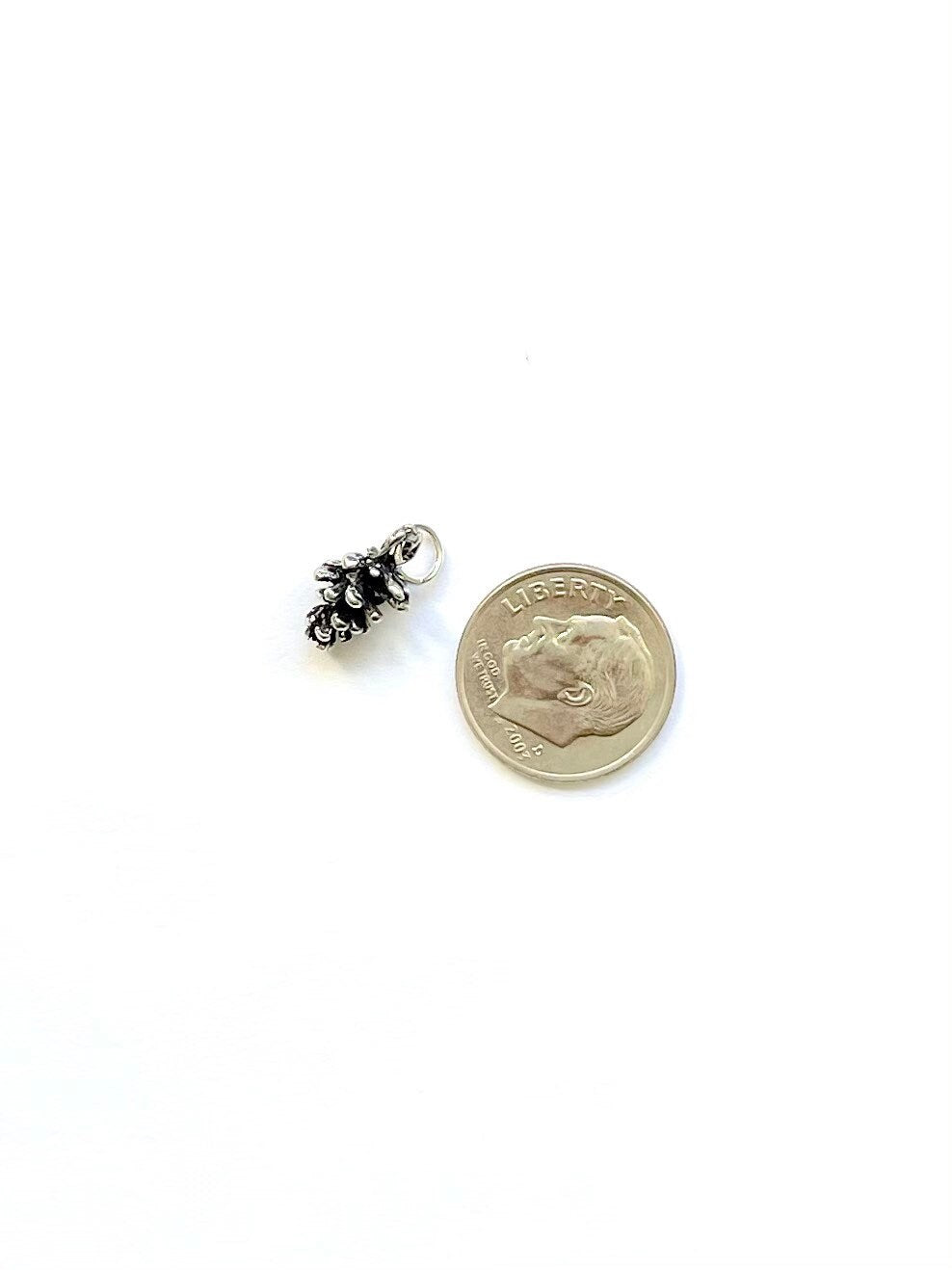 Pine Cone, Pinecone, Forest Charm, Silver Charm, Small Pine Cone, Silver Pine Cone, Charm Bracelet, Jewelry Making