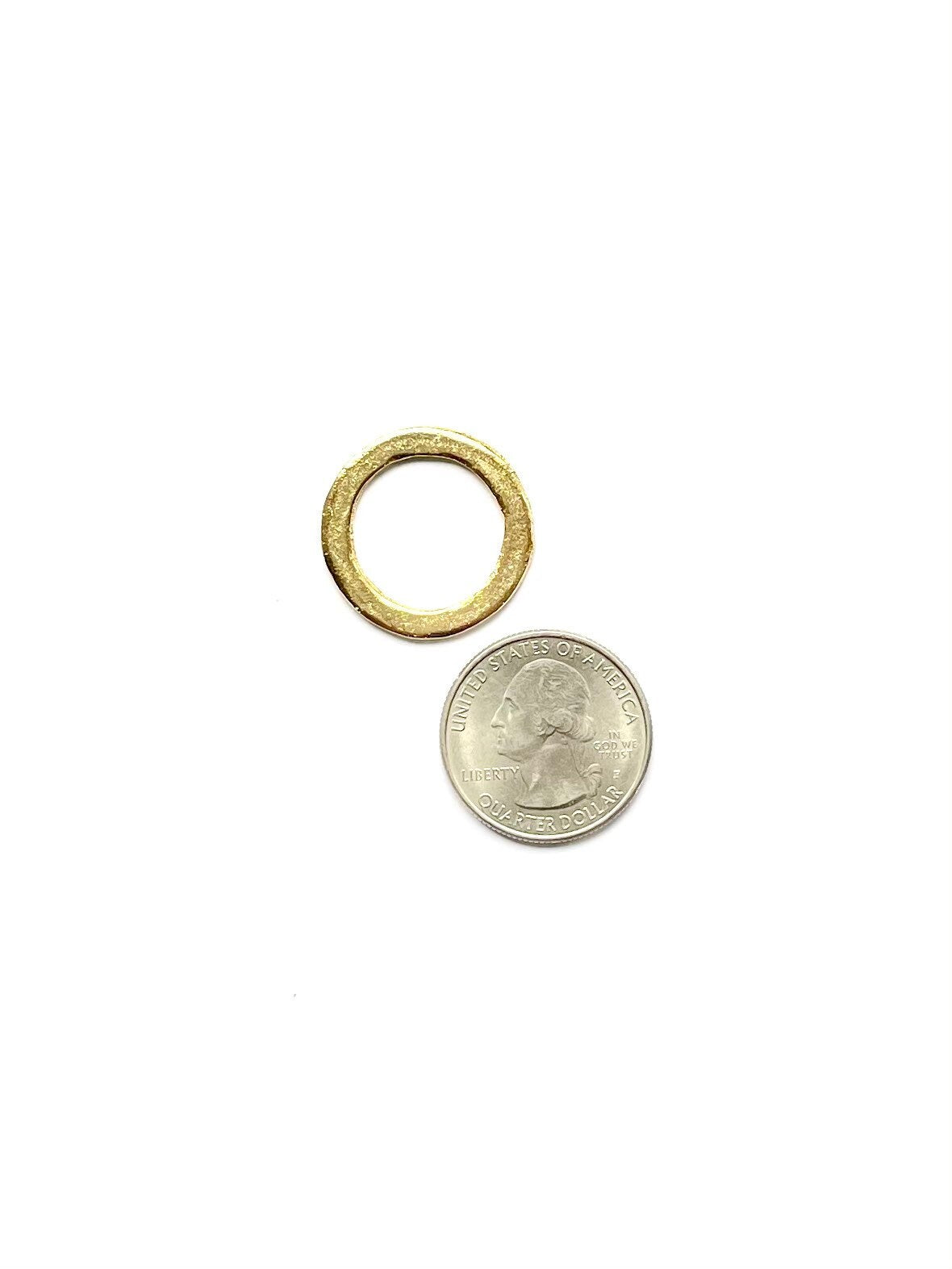 Ring, Gold Ring, Gold Connector, Textured Ring, Gold Enhancer, Jewelry Making, Jewelry Component, Hammered Ring, Jewelry Design