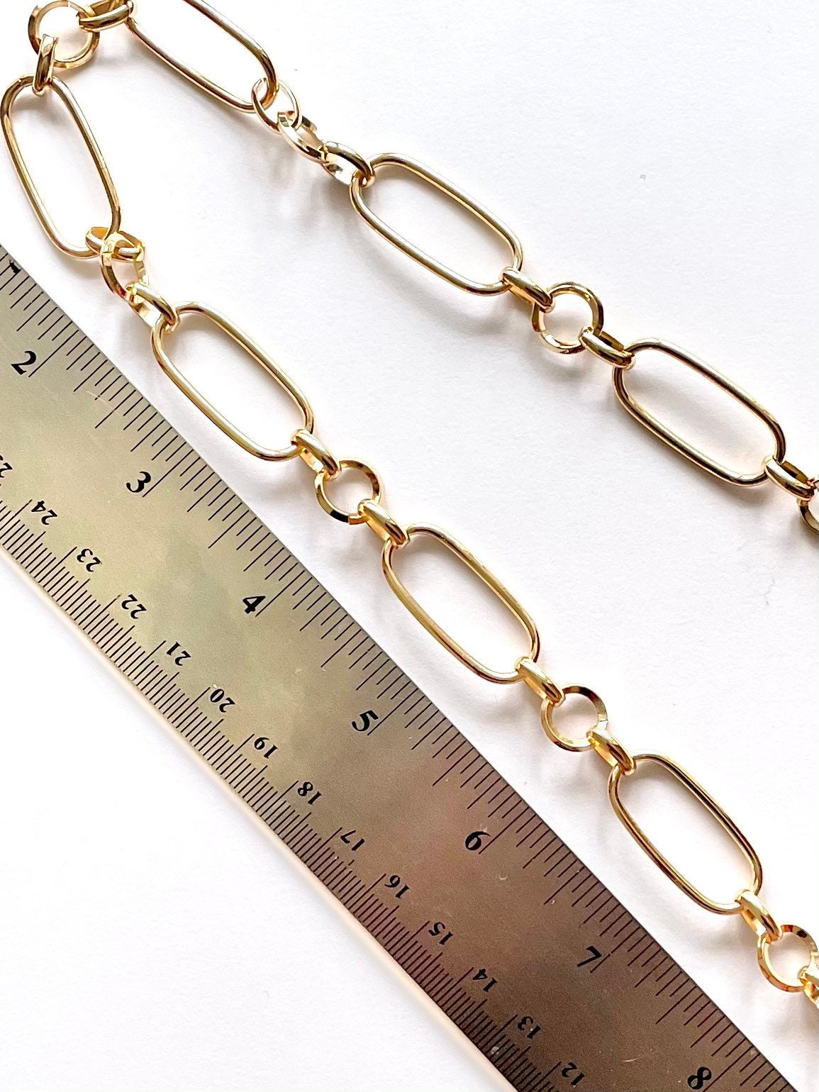 Chela Chain, Large Link Chain, Chain by the Foot, Bulk Chain, Gold Chain, Big Link Chain, Statement Chain, Wholesale Chain