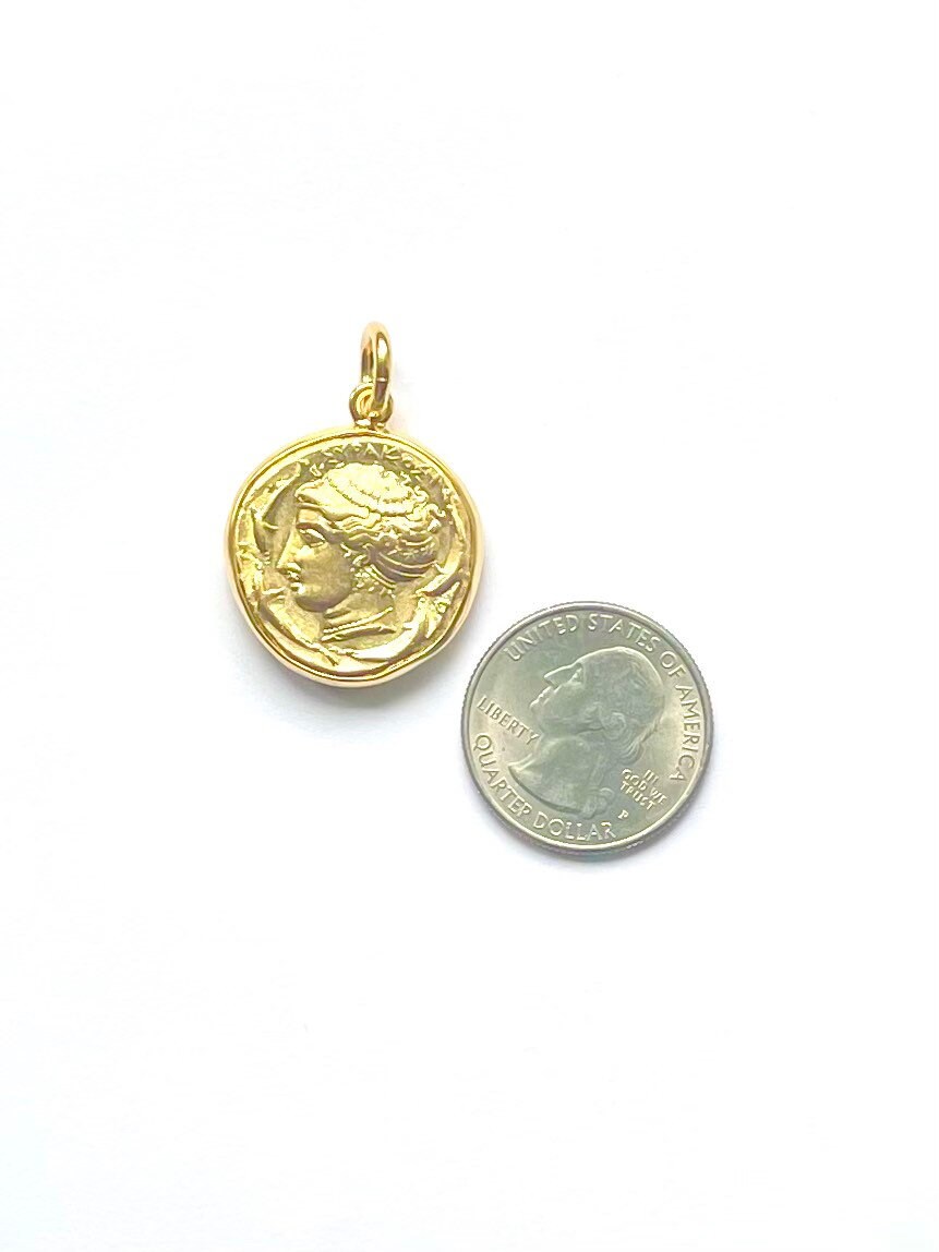 Coin, Thessaly, Greek Coin, Reproduction Greek Coin, Horse and Rider, Greek Coin, Charm Bracelet, Coin Necklace