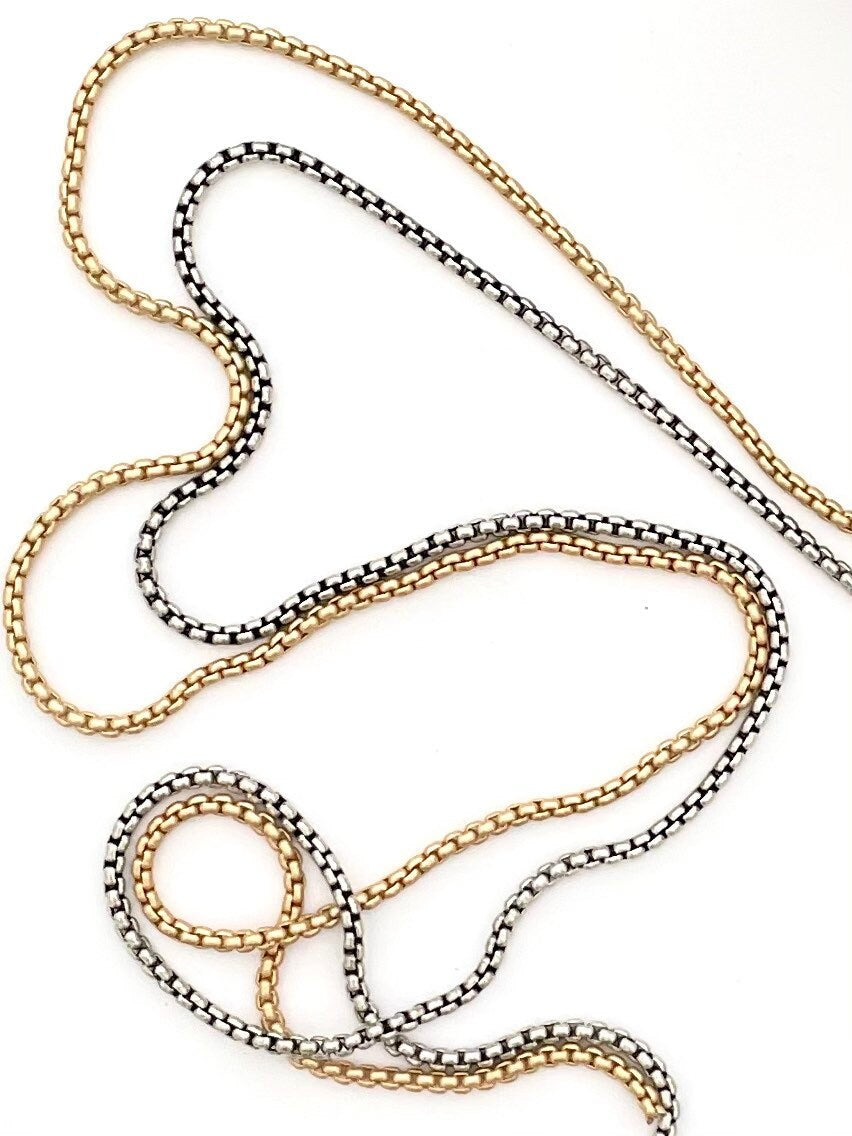 Small Venetian Chain, Chain by the foot, Bulk Chain, Wholesale Chain, Snake Chain, Gold Chain, Silver Chain, Jewelry Supply