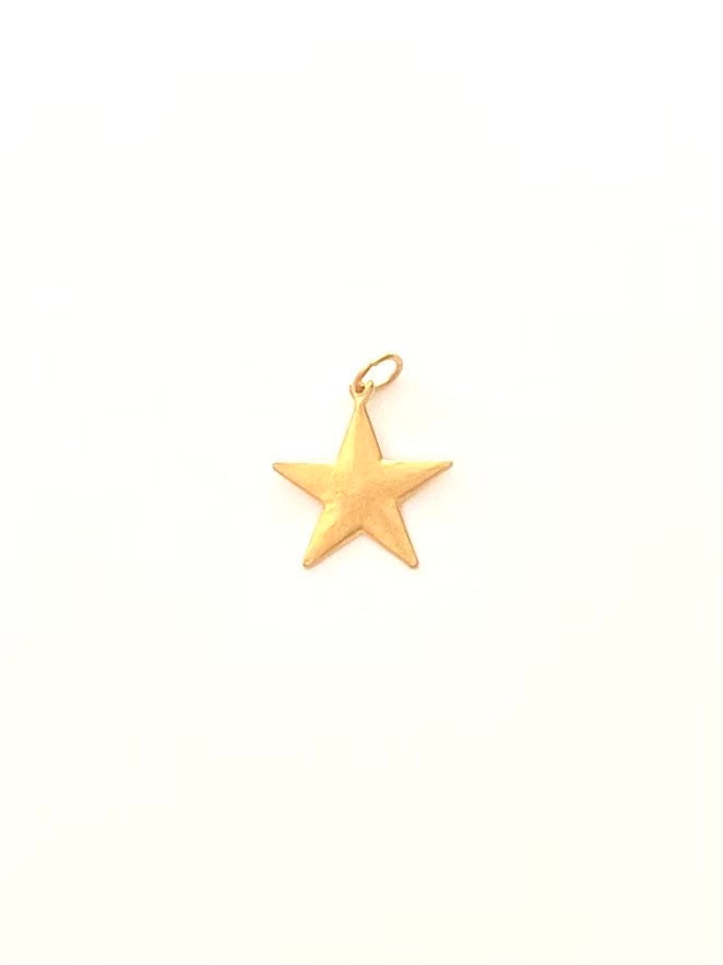 Star, Gold Star, Gold Charm, Gold Pendant, Patriotic Charm, Charm Bracelet, Jewelry Design
