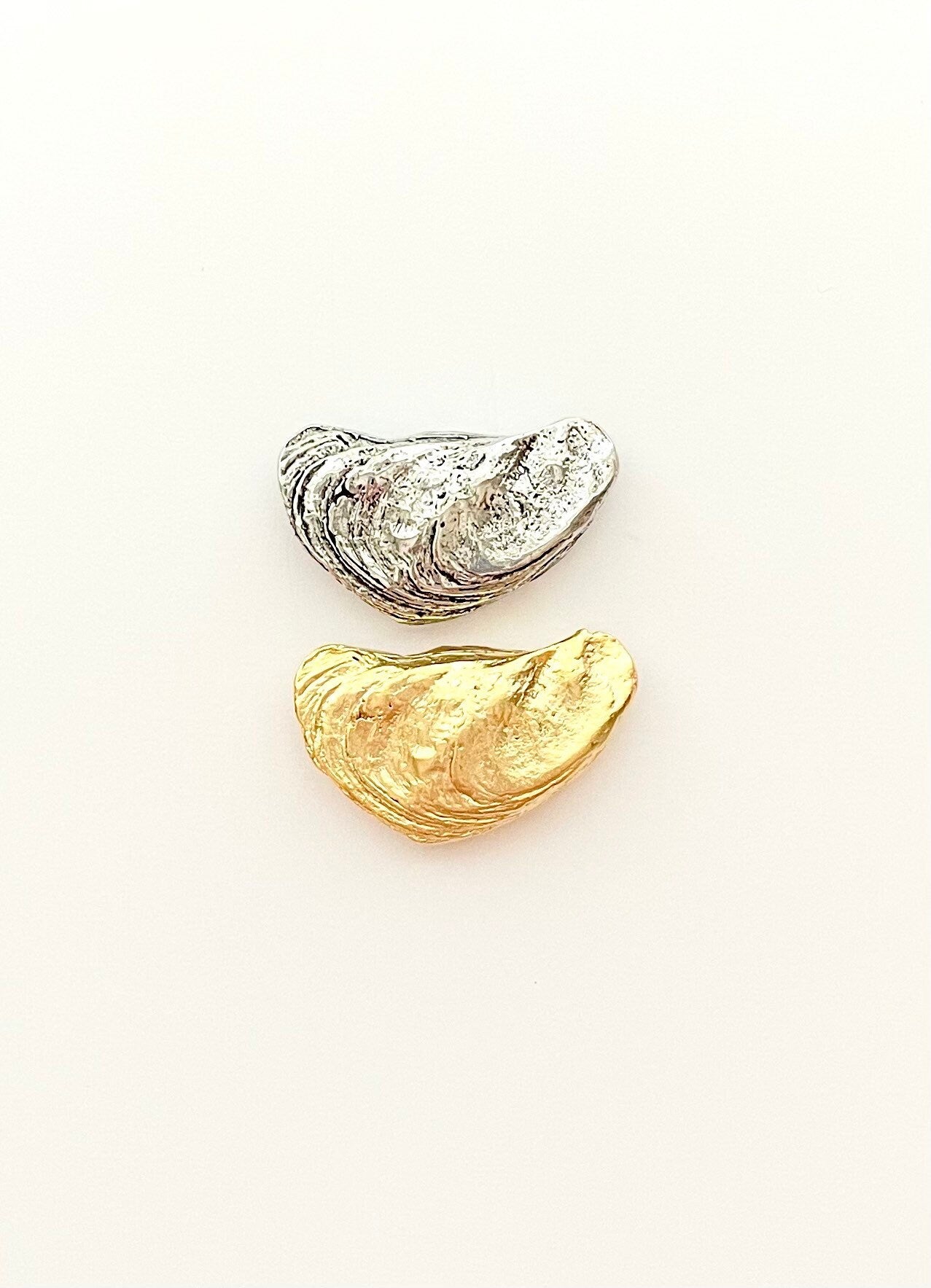 Omar the Oyster, Nautical Jewelry, Silver Oyster, Beach Jewelry, Oyster Pendant, Gold Oyster, Statement Pendant