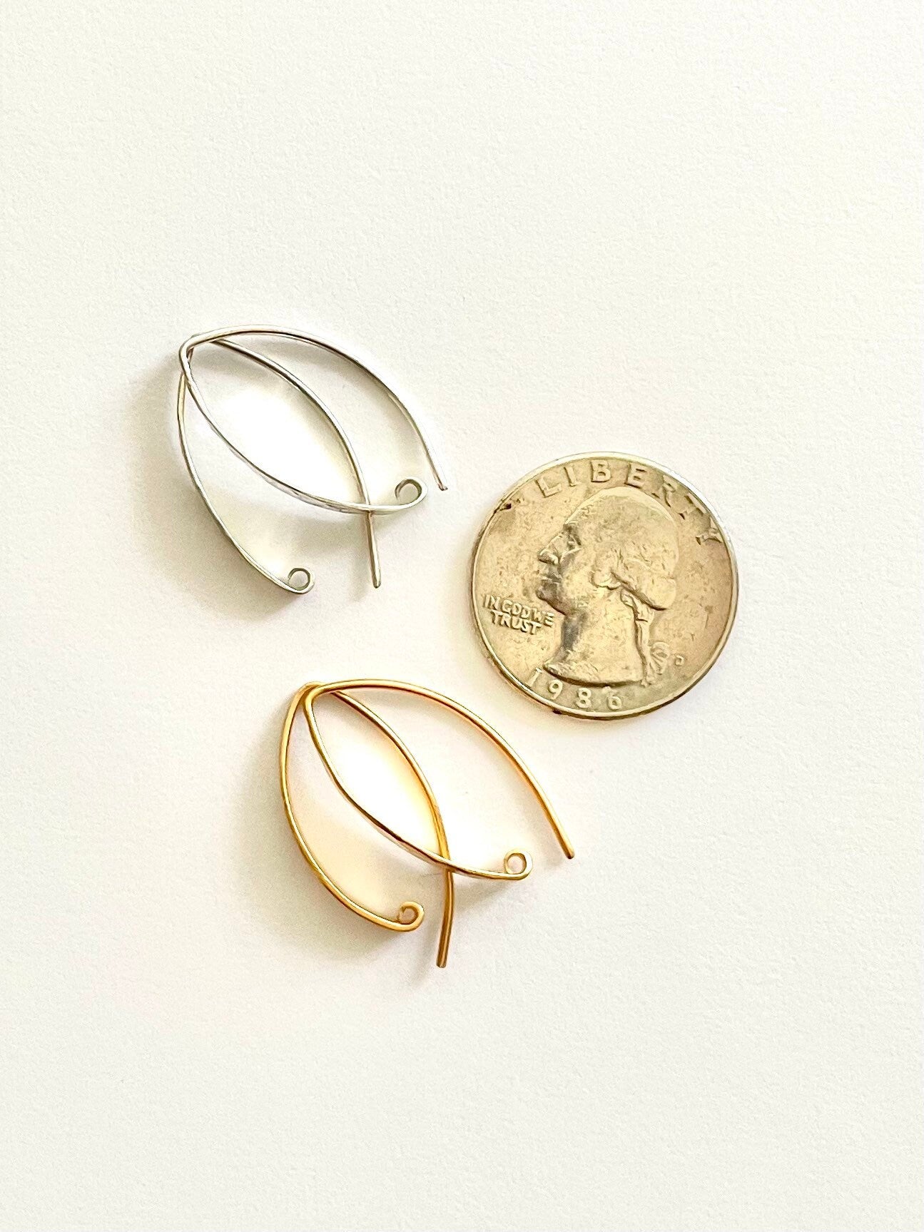 Hammered Earwires, Earwires, Silver Earwires, Gold Earwires, Statement Earwires, Wide Earwires, Jewelry Design, Earring Design
