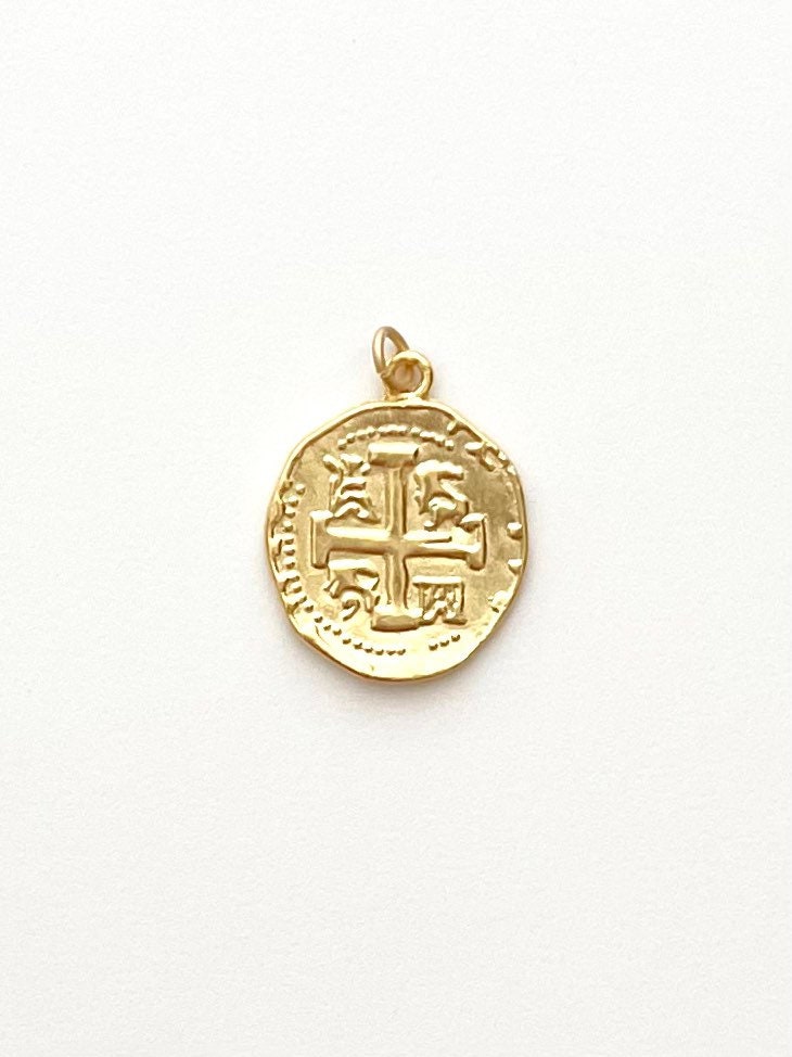 Greek Cross, Gold Cross, Gold Coin, Lion Coin, Silver Coin, Faux Coin, Celtic Cross