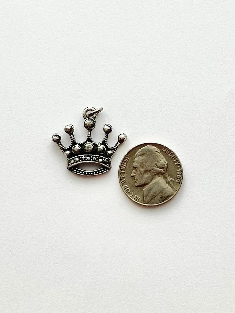 Crown Charm, Claddagh, Silver Charm, Gold Charm, Gold Pendant, Silver Pendant, Queen Charm, King Charm, Silver Earring, Crown Earring