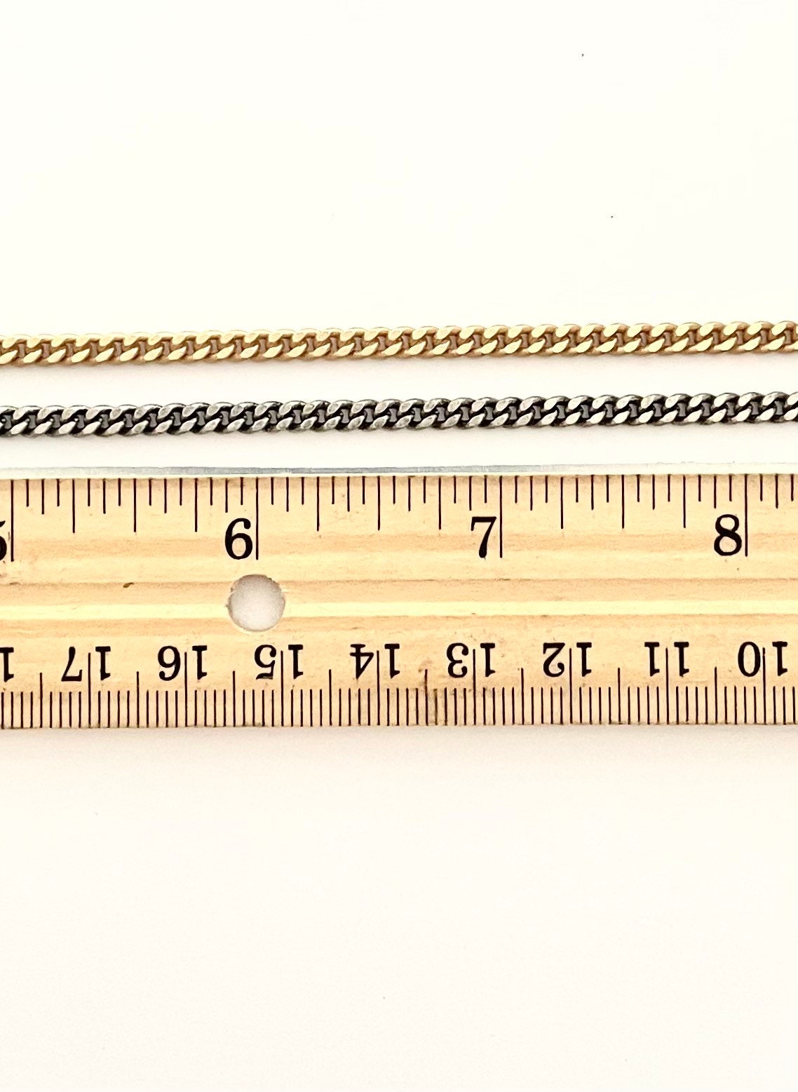Small Curb Chain, Flattened Curb Chain, Chain by the Foot, Gold Chain, Silver Chain, Jewelry Design, Wholesale Chain, Bulk Chain