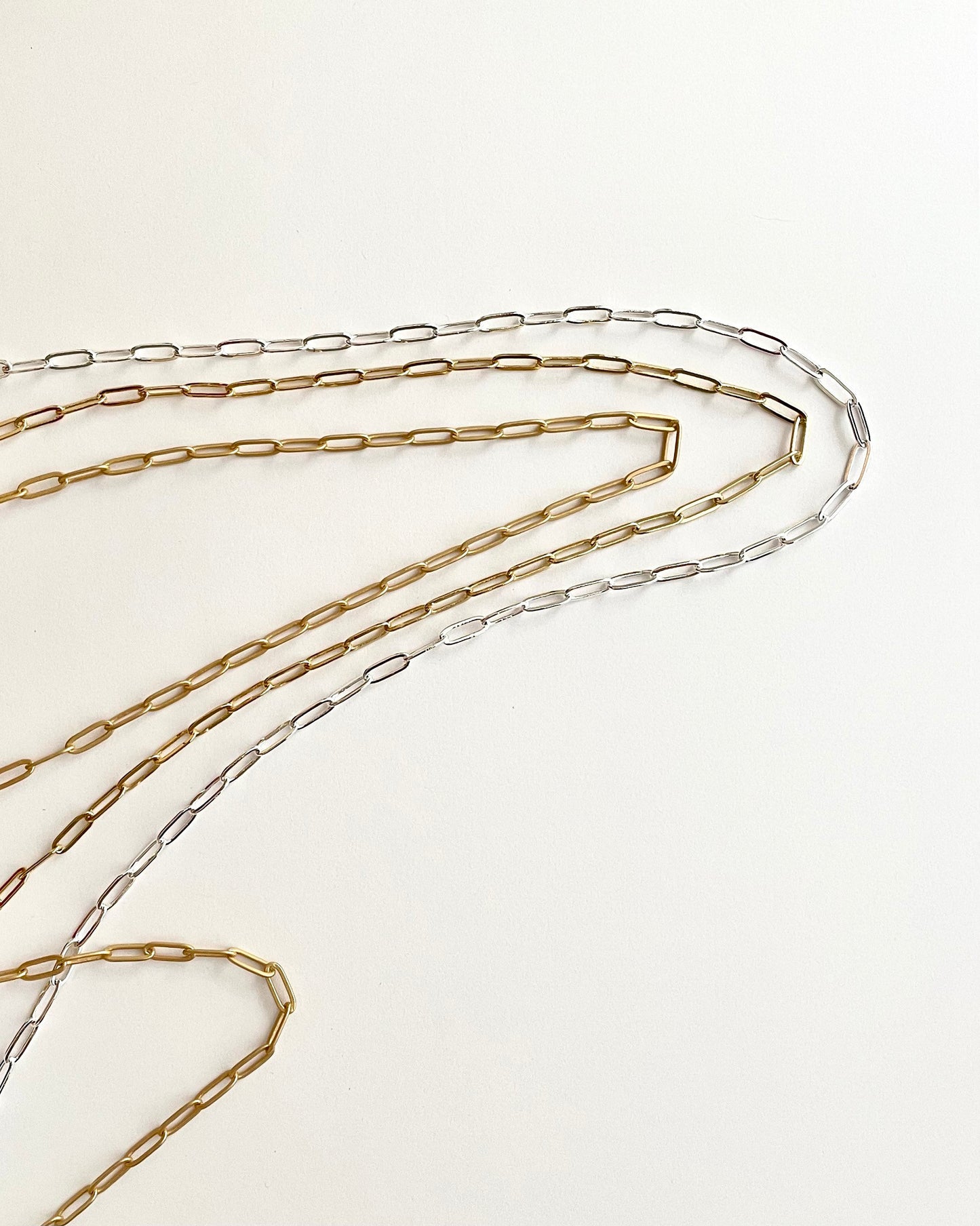 Medium Paperclip Chain, Chain by the Foot, Bulk Chain, Jewelry Design, Jewelry Making, Charm Bracelet,
