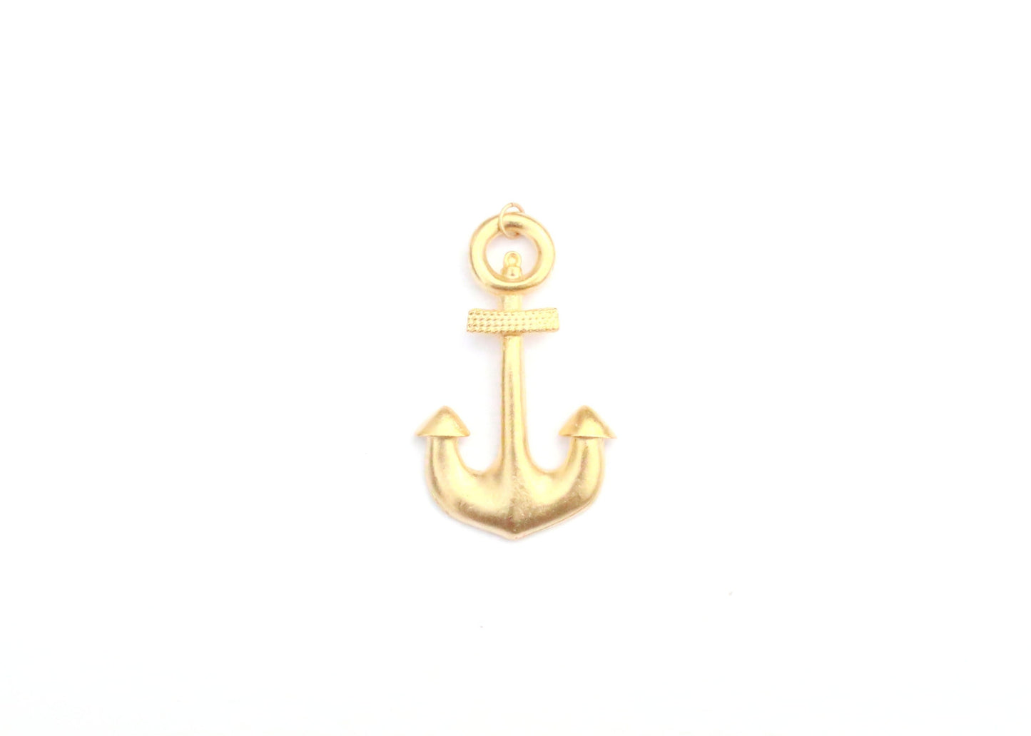 Large Gold Anchor Pendant for Jewelry Making, Gold Nautical Charm, Ocean Jewelry, Nautical Jewelry, Nautical Pendant,Sailing Jewelry, Pirate