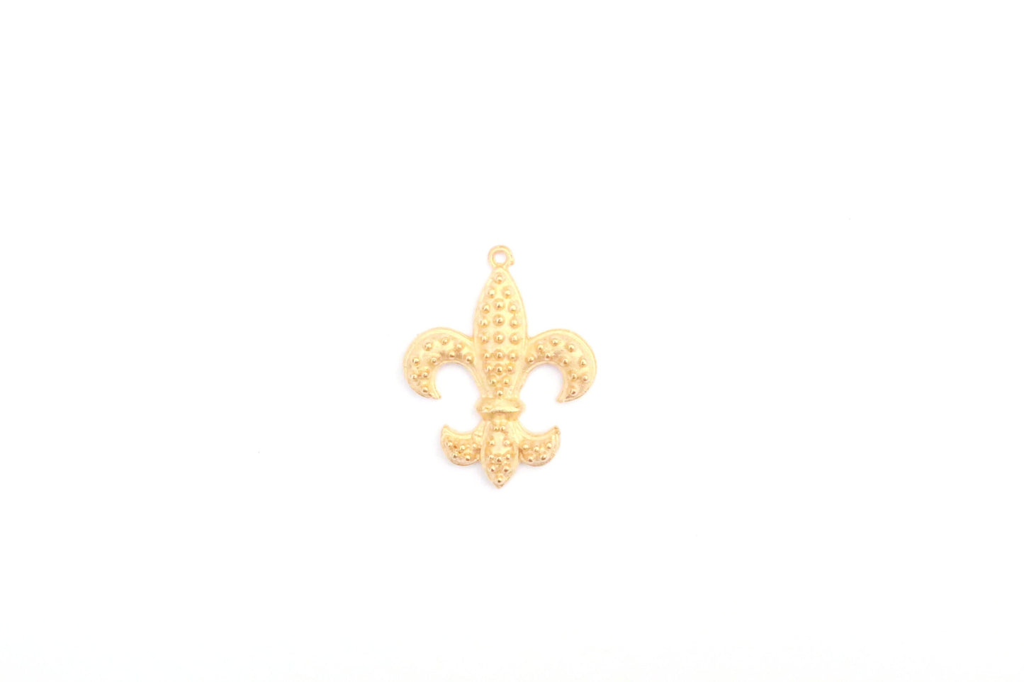 Gold Fleur de Lis Charm, NOLA Jewelry, New Orleans Fleur De Lis, Charm Bracelet, Pewter Charm, Gold Charm, French Pendant, Vintage Charm