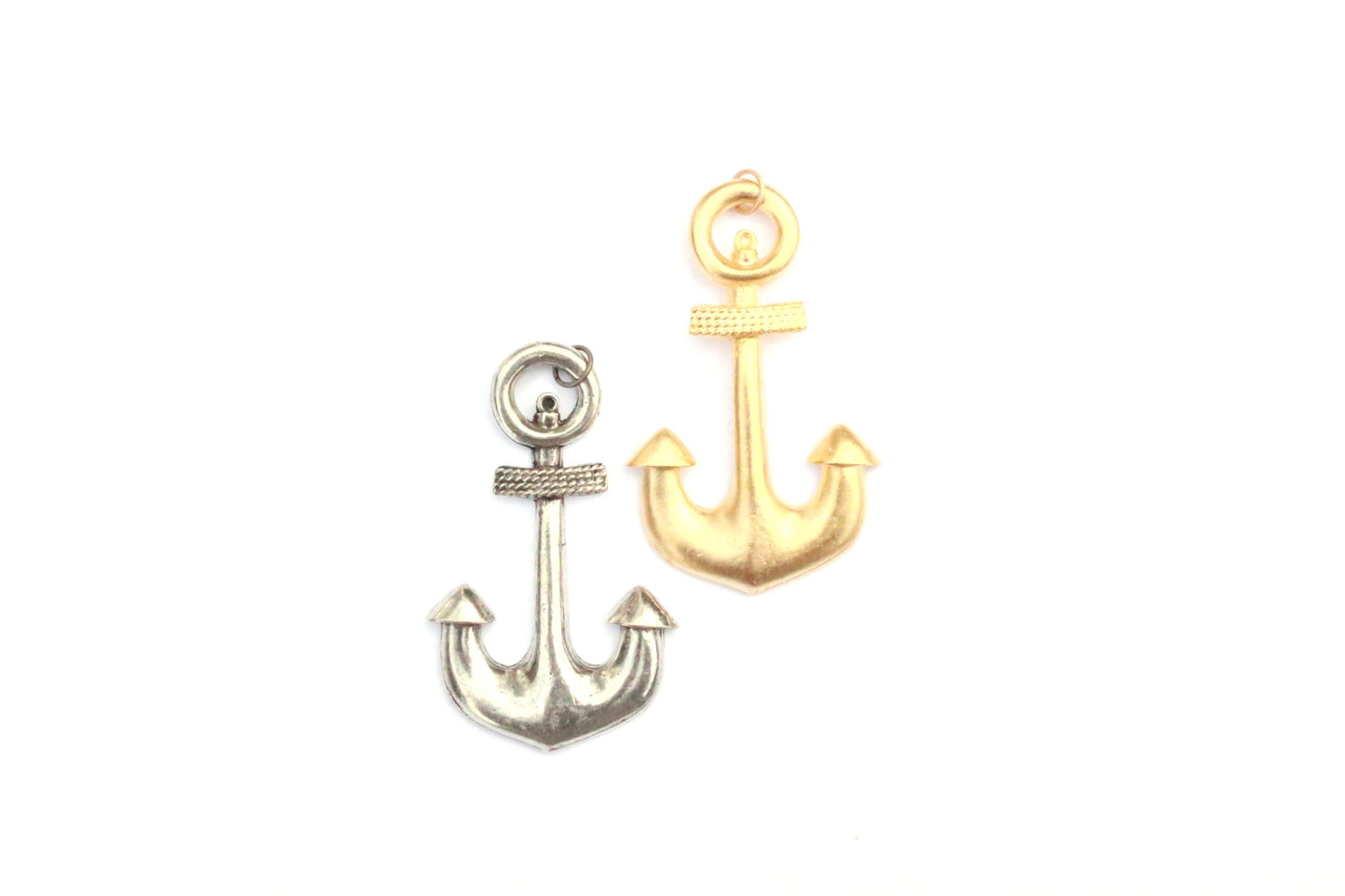Large Gold Anchor Pendant for Jewelry Making, Gold Nautical Charm, Ocean Jewelry, Nautical Jewelry, Nautical Pendant,Sailing Jewelry, Pirate