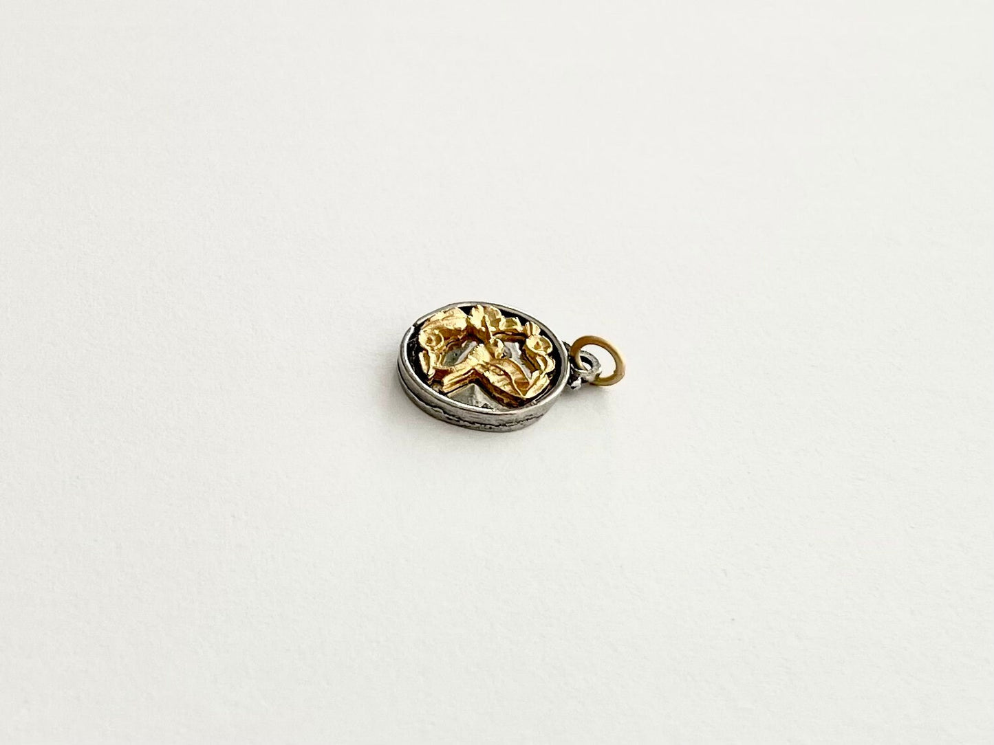 Bird Charm. Bird Pendant, Charm Bracelet, Jewelry Design, Garden Charm, Spring Charm, Mixed Metal
