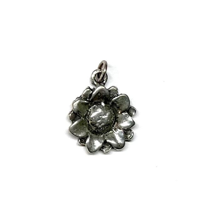 Sunflower, Summer Flower, Garden Charm, Gold Charm, Gold Pendant, Jewelry Design, Summer Jewelry, Flower Charm