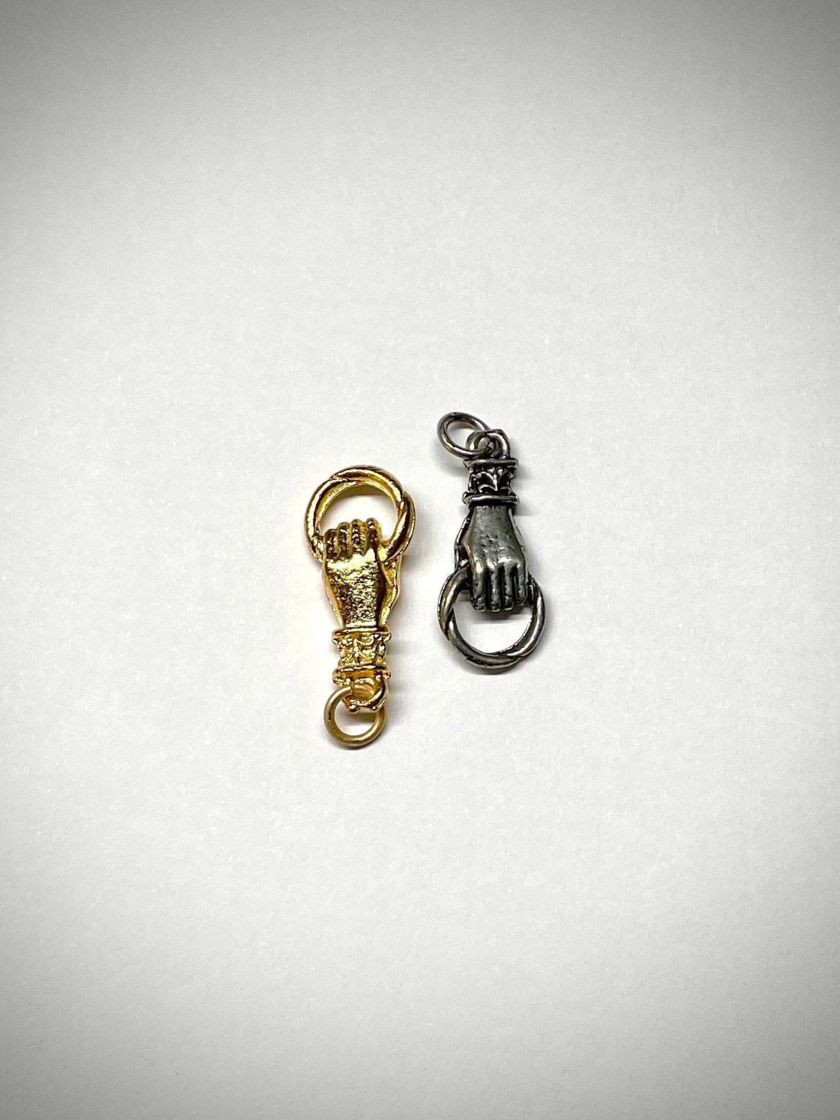 Hand Charm, Game of Thrones, Spring Street Studios, Hand of Power, Art Deco Charm, Gold Charm, Silver Charm