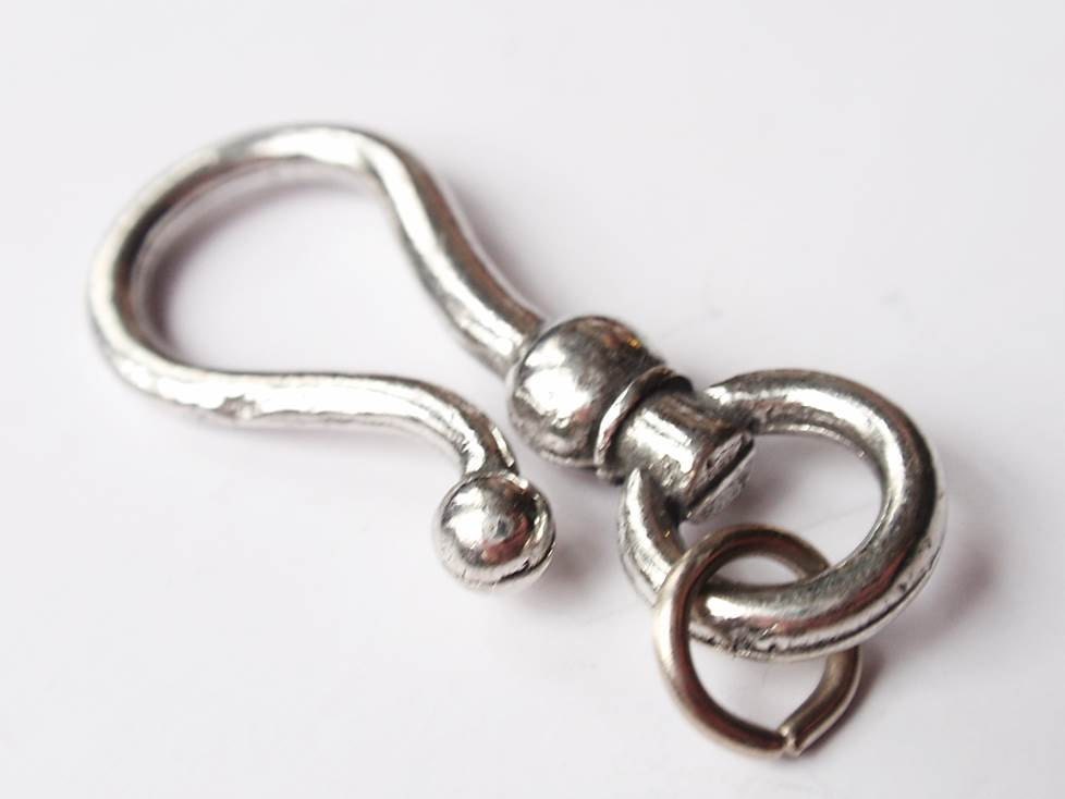 Gold Hook, Vintage Hook, Pewter Finding, Vintage Jewelry, Steampunk Jewelry, Vintage Finding, Charm Holder, Jewelry Hook, Hook and Eye