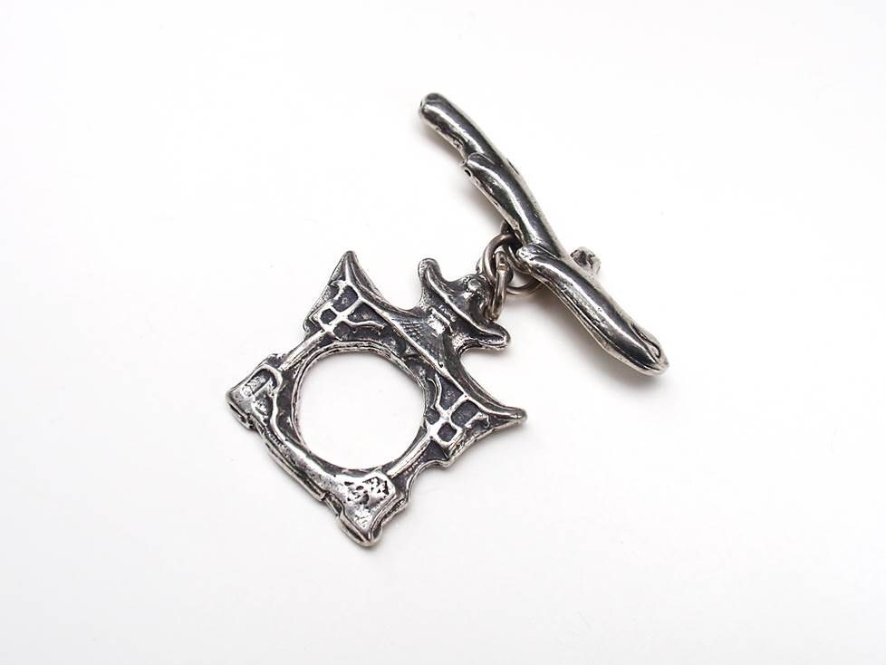 Pagoda Toggle Clasp, Gold Toggle, Pewter Toggle, Asian, Gold Clasp, Toggle Clasp, Britannium Clasp, Pewter