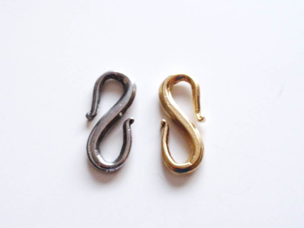 S Hook, Silver S Hook, Hook Clasp, Pewter Clasp, Britannium, Silver Clasp, Gold Clasp, Gold S Hook, Gold Hook, Silver Hook