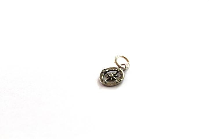 Compass Charm, Nautical Charm, Gold Charm, Silver Charm, Charm Bracelet, Jewelry Supply, Beach Jewelry, Sea
