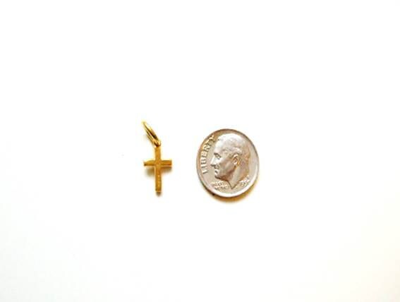 Cross Charm, Britannium Charm, Pewter Charm, Britannium, Gold Cross, Gold Charm, Silver Pendant, Silver Charm, Crucifix, Charm Bracelet