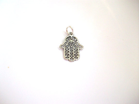 Hamsa Charm, Hand Charm, Kabbalah, Evil Eye, Silver Charm, Gold Charm, Hand of Fatima, Evil Eye Charm, Britannium Charm, Charm Bracelet