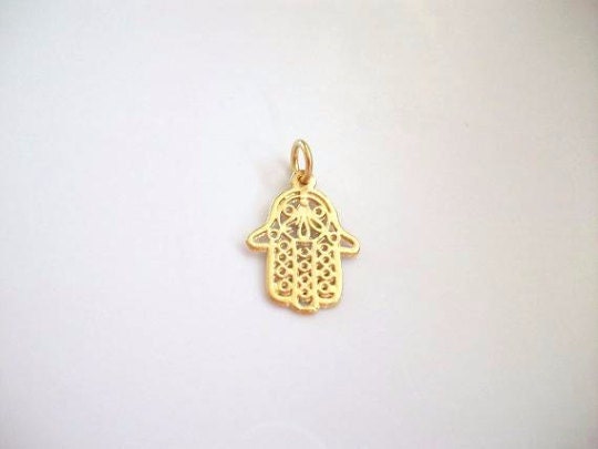 Hamsa Charm, Hand Charm, Kabbalah, Evil Eye, Silver Charm, Gold Charm, Hand of Fatima, Evil Eye Charm, Britannium Charm, Charm Bracelet
