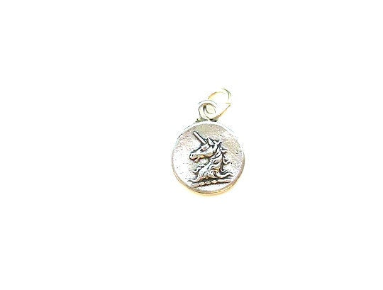 Unicorn Charm, Gold Unicorn, Equestrian Jewelry, Horse Charm, Gold Pendant, Gold Charm, Silver Charm, Pewter Charm, Britanium, Pewter Horse